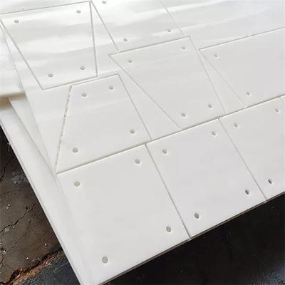 Desgaste branco - folha resistente do forro de UHMWPE para a placa de aço do forro do silo de grão do silo