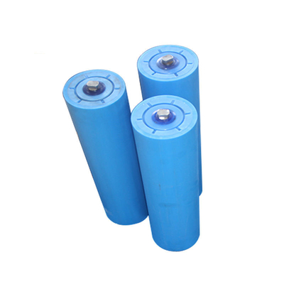 Tensor azul do rolo do transporte de correia de UHMWPE para o rolo de mineração do transporte de correia