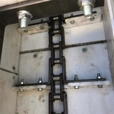 Vista a pá de oposição da corrente transportadora do arrasto da lâmina de UHMWPE para a máquina