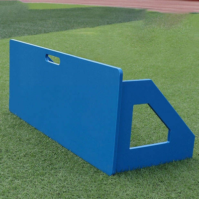 Placas resilientes de formação portáteis da repercussão do futebol do HDPE da placa dos plásticos azuis