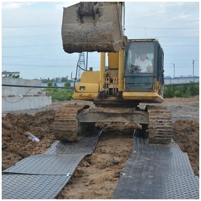 O HDPE moeu esteiras plásticas da estrada de Crane Truck Access Mat Construction da proteção