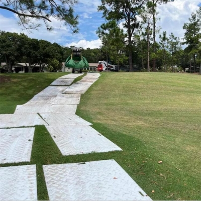 Placa provisória da via de acesso do caminhão do HDPE à terra sintético da esteira do pântano da proteção