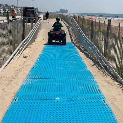 esteiras plásticas de Rig Mats For Heavy Duty Road do pântano do HDPE azul provisório de 2×8ft