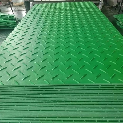 As estradas plásticas verdes duráveis da terra do HDPE inundam Mat For Excavators Construction