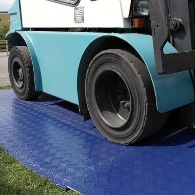 esteiras plásticas de Rig Mats For Heavy Duty Road do pântano do HDPE azul provisório de 2×8ft