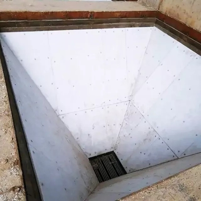 Desgaste branco - folha resistente do forro de UHMWPE para a placa de aço do forro do silo de grão do silo