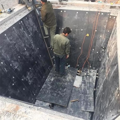 Depósito de carvão de UHMWPE que alinha a folha preta do polietileno da vara do costume da folha não