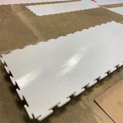 As pistas plásticas de patinagem do hóquei do sistema UHMWPE embarcam a pista de gelo sintética da casa