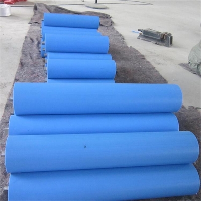Rolos de tensor plásticos do treinamento do transporte do impacto do HDPE da tubulação do polímero de 4 polegadas