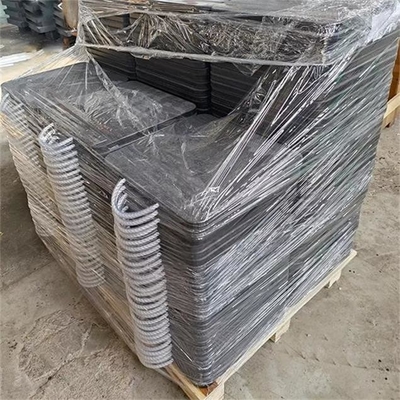 almofadas da guiga do plástico de polietileno do impacto de 600*600mm anti para Crane Foot Support