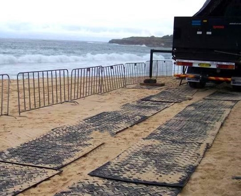 Hdpe Uhmwpe 12,7 mm plástico proteção de solo tapetes folha para estrada temporária