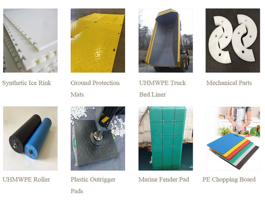 Resistência ao desgaste folha de plástico de peso molecular ultra elevado uhmwpe para pista de gelo sintético