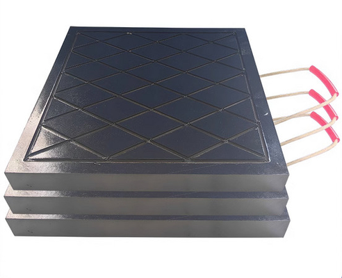Camiões Profissionais 30 mm Crane de plástico Outrigger Pads Mat Stabilizer Uhmwpe Preto