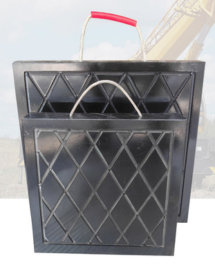 Camiões Profissionais 30 mm Crane de plástico Outrigger Pads Mat Stabilizer Uhmwpe Preto