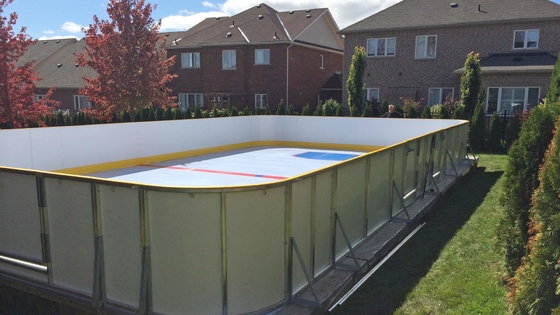 Fabricado na China Quintal pista de gelo campo de basquete portátil sintético UHMWPE folha de gelo pista de futebol de costa a costa aluguel